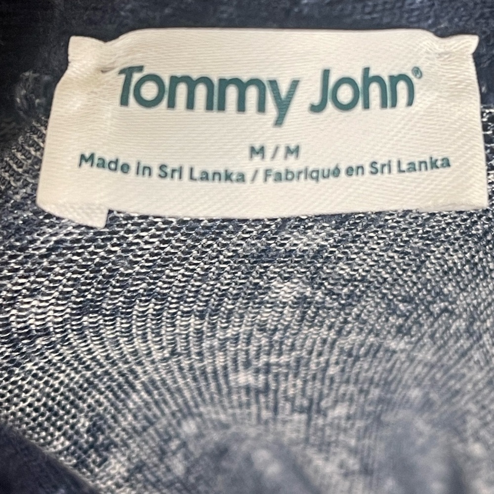 Tommy John Navy Star Wrap Robe - Medium - Picture 3 of 3